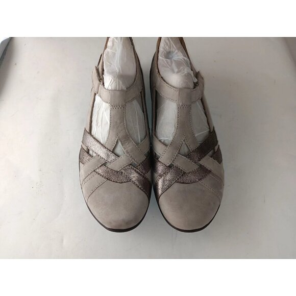 Earth Ocelot Taupe Adjustable Strap T-Strap Size 11 Cross Shoes Womens Mary Jane - Picture 4 of 12